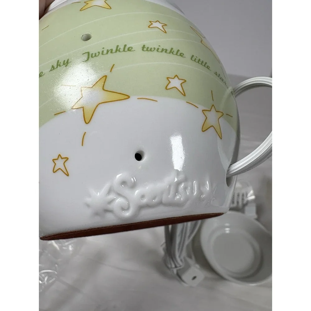 Scentsy Twinkle Mid-Size Ceramic Wax Warmer Stars Design – Tested Works